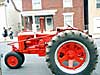 Steve Wright's tractor waiting for Chambersburg parade (Sept 7, 2009). Click here!